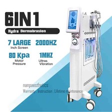 6 in 1 Microcurrent Water Deep Clean Skin Dermabrasion Hydra Skin Facial Machine