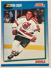 1991-92 Score #405 Zdeno Ciger New Jersey Devils