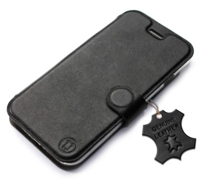 Mobiwear Hülle für Samsung Galaxy S | Echt Leder Leather Tasche Case Cover
