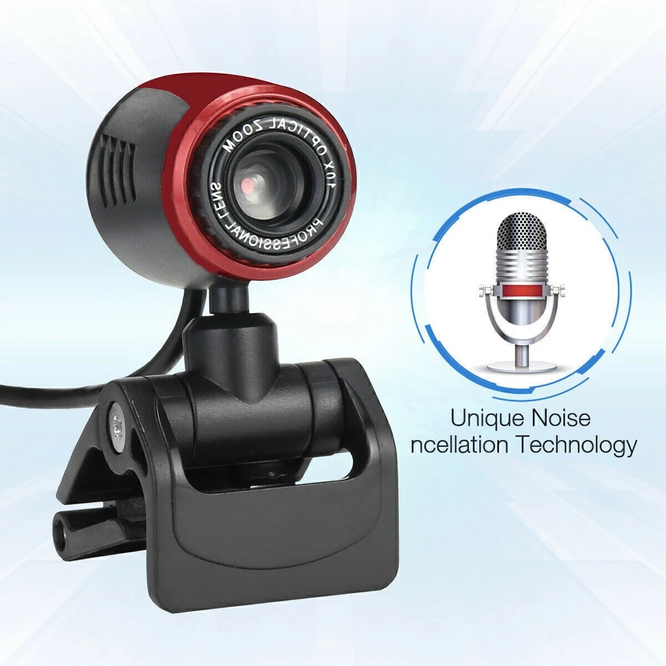 1080P HD Webcam USB Computer Web Camera For PC Laptop Desktop With Microphone - Image 4 of 4