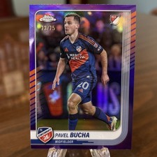 2025 Topps Chrome MLS PAVEL BUCHA Purple #/75 - FC CINCINNATI
