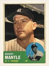 1963 Topps Mickey Mantle #200 Original