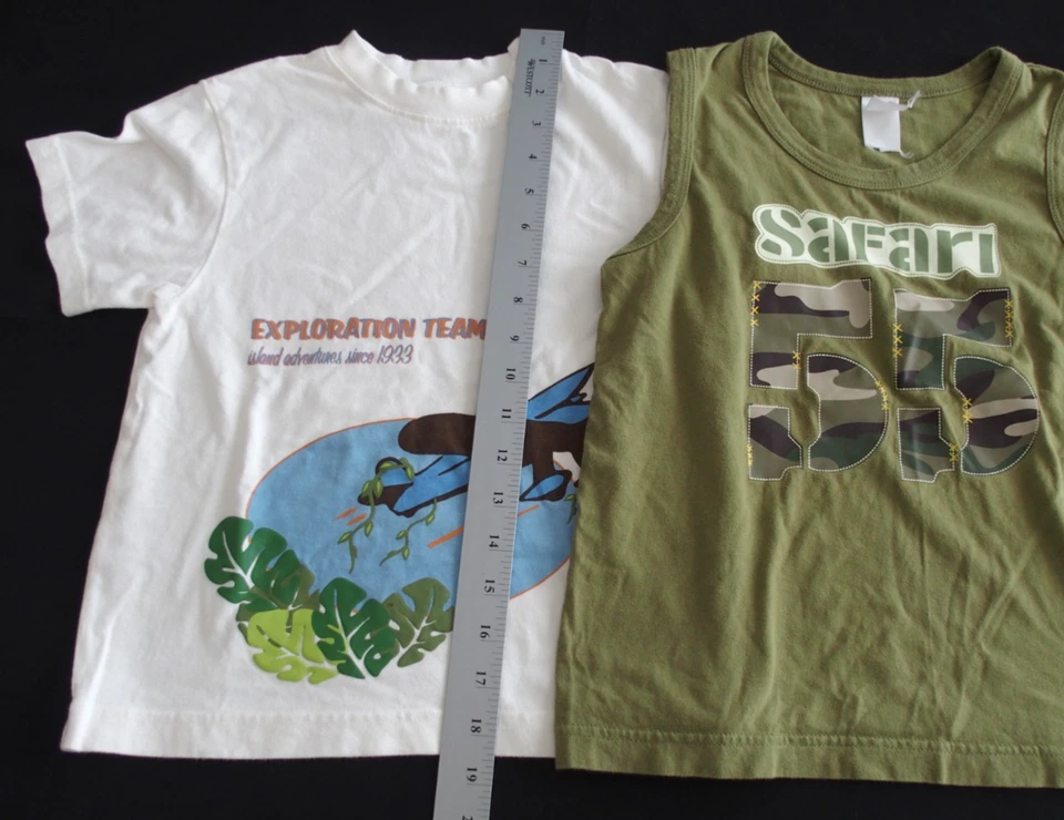 Gymboree 5 Boys Shirt Lot Tank Tiki Plane Surf 6 Safari Muscle Summer s/s - Image 4 of 4