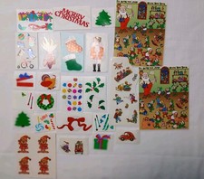 Vintage Christmas Stickers 80 s 90 s Christmas Sticker Sheets/Ms Grossman Lot