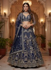 INDIAN BRIDAL LEHENGA CHOLI PARTY WEAR CHOLI LEHNGA BOLLYWOOD DESIGNER DRESS EID