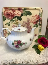 Chodziez Poland 'Sweet Roses' Fine Bone China Large Tea Pot 3 Pints VGC