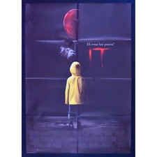manifesto IT pagliaccio stephen king pennywise assassino film 2017 A491