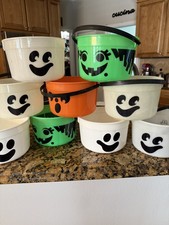 Set of 9 McDonald's Halloween Happy Meal Boo Buckets Set Vintage