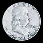 1954-D Franklin Silver Half Dollar