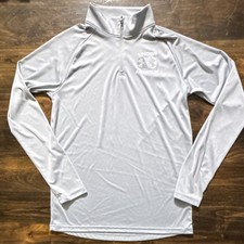Under Armour Boys YXL Gray 1/4 Zip Pullover Long Sleeve Loose Fit Shirt