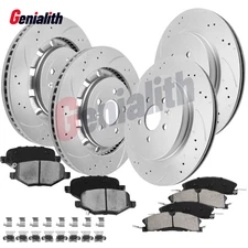 Front & Rear Rotors and Brake Pads for Ford Explorer Flex Taurus Lincoln MKT MKS