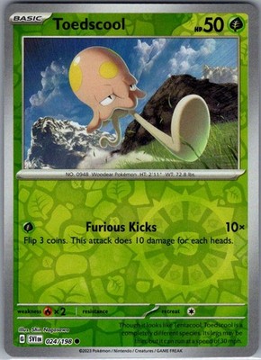 Toedscool - Common Reverse Holo SV01: Scarlet & Violet Base Set 024/198 NM