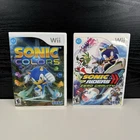 Sonic Riders: Zero Gravity and Sonic Colors - Nintendo Wii - Untested