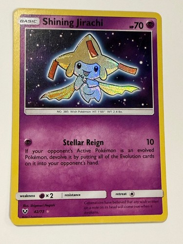 Shining Jirachi Shiny Holo Rare Shining Legends 42/73 NM