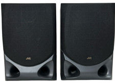 JVC SP-D301 Black Speakers 4 Ohm 60W Tested Working Stereo Pair Tests Functional