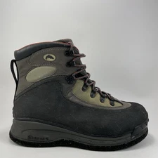 Simms Rivershead Felt Wading Boots Mens Size 11 Fishing Lace Up Gray Black