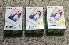 Fujifilm Instax Mini Twin Pack Film Pack of 3  60 sheets  Brand New 