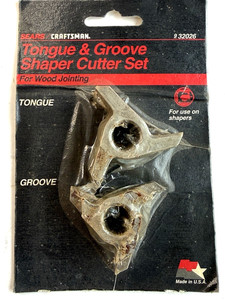 Craftsman 9-32026  1/2"  Shank Tongue & Groove  Shaper Cutter Set