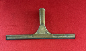 Vintage BRASS ETTORE Master Window Squeegee 11.5" Steccone Products Co Made USA