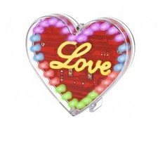 Soldering Project, ICSTATION Heart Shaped LED Soldering Practice Kit RGB LED