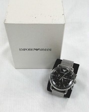 Emporio Armani AR11104 Aviator Series Chronograph Black Dial Men's