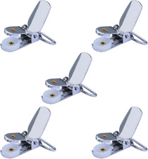 Nickel Plated Suspender Clips Heavy Duty 1 Inch Small Suspender Clips