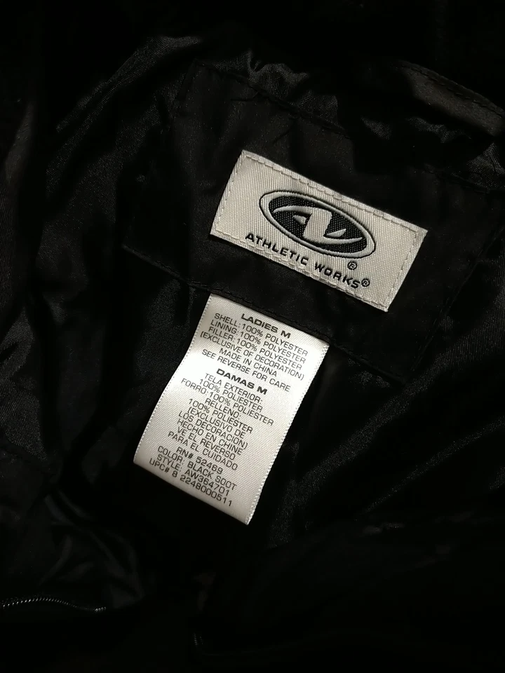 Athletic Work Women's New Size Medium Jacket Water Resistant Full Zip  - Image 3 of 4