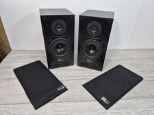 Very Rare ! TDL Electronics TDL RTL 1  Bookshelf Speakers Black Rose Wood VGC !!