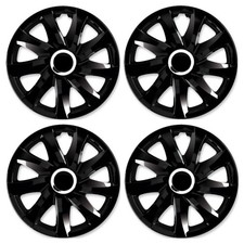 4x Enjoliveurs DRIFT NOIR LAQUÉ 16 Pouces Universel à la Voiture Pour BMW 16''