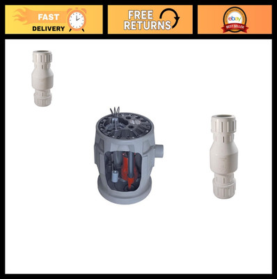 Sewage Pump System 4/10HP Pro380 Bundle with 2'' Compression Check Valve - 24x24