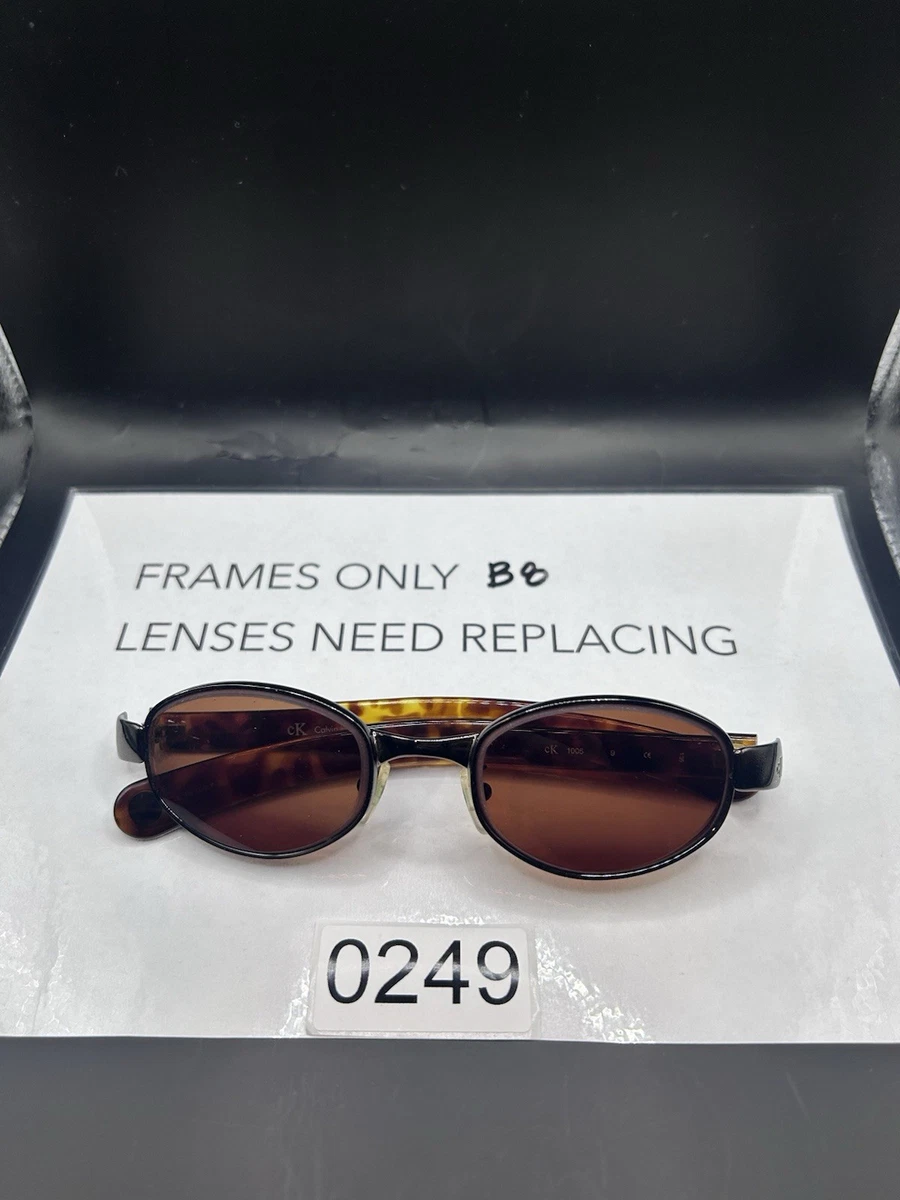 Calvin Klein Brown Round Sunglasses for Women for sale | eBay display picture 3