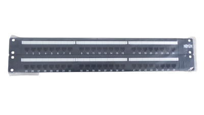Tripp Lite series 48-Port Cat6 Patch Panel - UTP, 110 Punch Down, RJ45, 2U, TAA