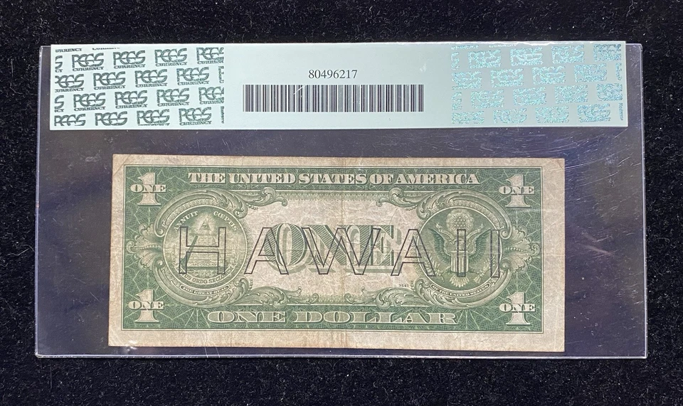 1935 A $1 Hawaii Silver Certificate Note PCGS 15 - Image 2 of 2