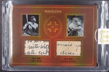 2025 Eternal Revelation Babe Ruth Mickey Mantle 44/99 History Patch Dual PZ05