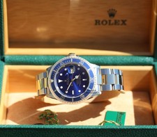 Rolex Rolex Submariner 16613 Yellow Gold & Stainless Steel 40mm Blue Bezel