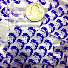 BaggiesSince1987 - 175175 ZipSeal Design Bags DOLPHIN SILVER 100PCS, 👀Details🔽