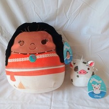 Squishmallows Original Disney Pua and Moana 2-Pack - Official Jazwares Plush