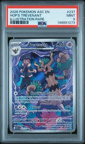 2026 Pokemon Ascended Heroes Hop’s Trevenant 237/217 Illustration Rare PSA 9