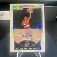 2007-08 Bowman Draft Picks &  Rookie Taurean Green   Refractor Autographs /599 