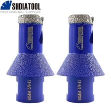 Diamond Core Drill Bit Chamfering Hole Saw Miling Bit Porcelain Tile 2pcs 20mm
