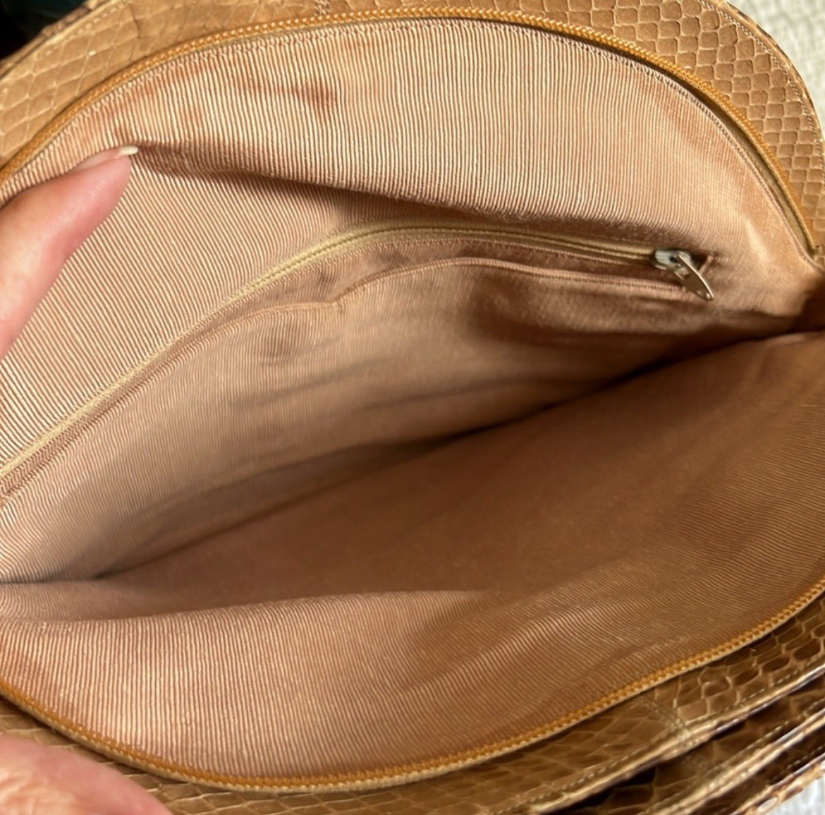 Judith Leiber RARE Python Tri-Compartment Shoulde… - image 7