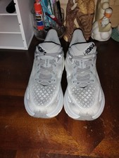 Hoka One One Clifton 9 Shoes Mens US 9 D Gray Running Sneakers 1127895 HMBC