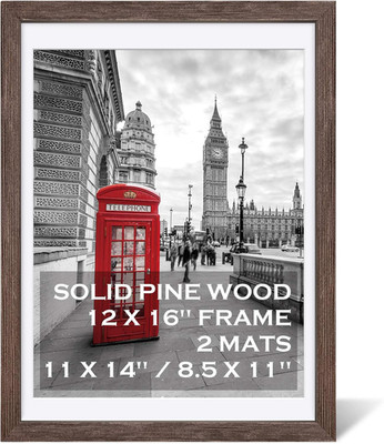 12X16 Rustic Picture Frames Solid Wood Display Pictures 11X14 or 8.5X11 Diplomas