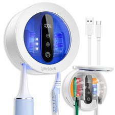 Upgraded UV Toothbrush Cleaner Holder, Electric Toothbrush Holder for Bathroo...