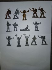 Jouets Anciens Publicitaires X14 Indiens Cowboys Café Legal Bonux Danone