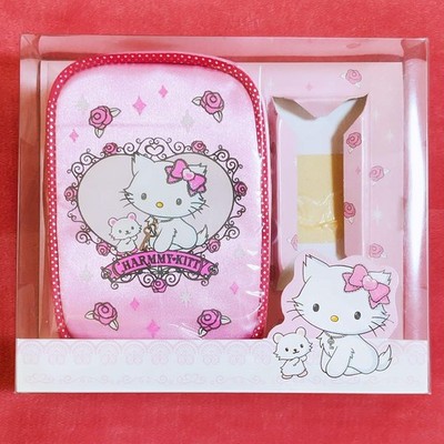 Sanrio Charmy Kitty Satin Pouch 2006 Rare Retro Makeup Bag Japan