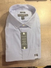 BNWT Pronto Uomo Check Dress Shirt 16.5x32/33 Modern Fit WRINKLE FREE