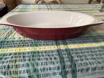 Appolia Bretagne extra große Gratinschale Keramik rot Frankreich 0600 440 Steinzeug