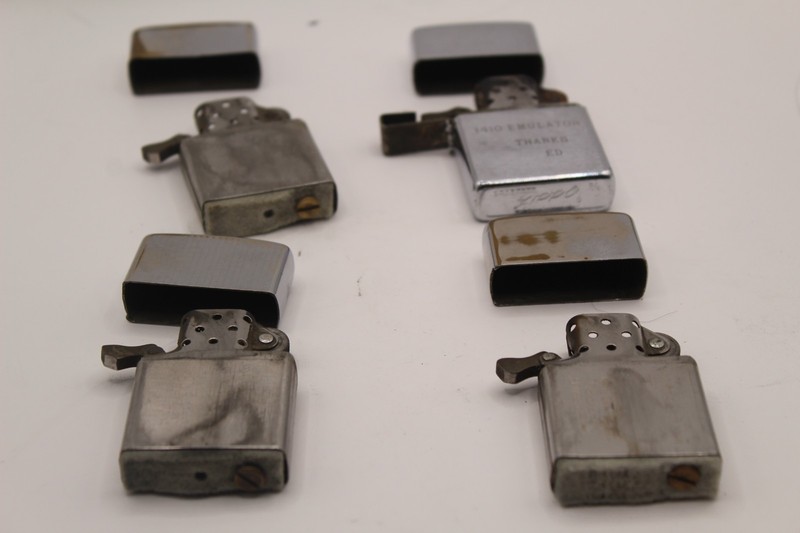 4 VINTAGE LIGHTER ZIPPO NO TOP #1