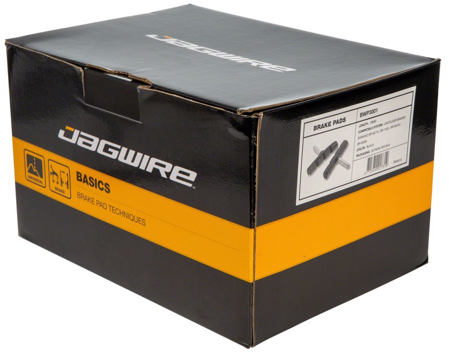 Консольные тормозные колодки Jagwire Mountain Sport - прочные для всех погодных условий, 70 мм, гладкие